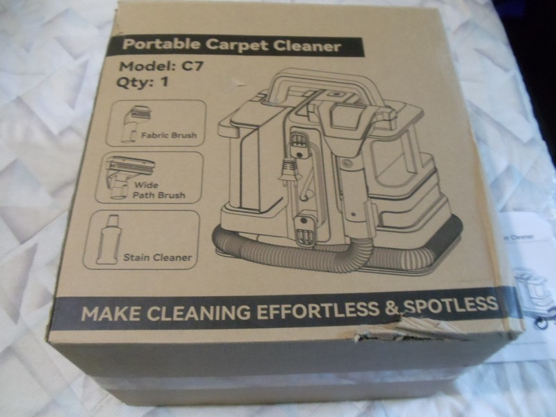 INSE C7 Upholstery Carpet Cleaner Portable Spot Stain Cleaner - 8.5oz Deep Clean
