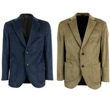 Fabio Baldan giacca velluto costa francese 2 bottoni regular slim 251142P NA1004