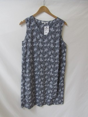 Alice Collins Grey Print Cotton Dress Unusual Asymmetric Wrap
