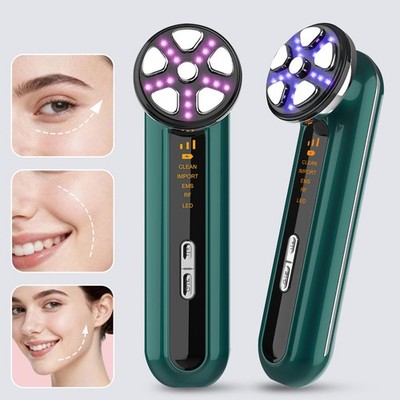 Microcurrent Facial Tool With RF LED And Ionic Function For Pore And Tone Care