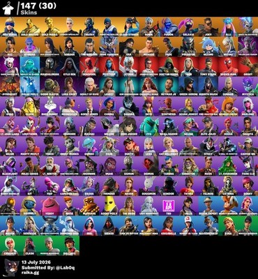 Fn og Account147 skins | |  | Gold Midas | | Trilogie |  | Galaxia | 2550 VB GG