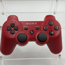 Sony PS3 DualShock 3 Wireless Controller Red OEM Cosmetic Wear Tested Sixaxis