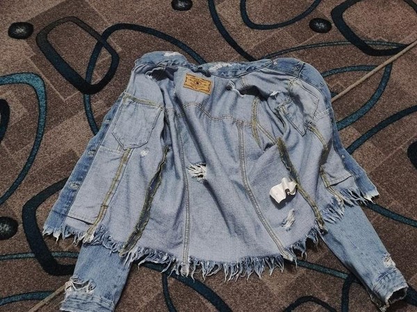 Women AMISU Jacket Blue 34 #42BQ