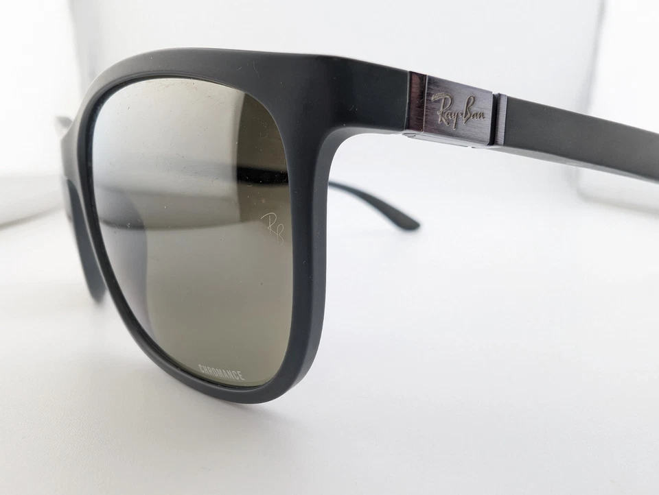 Ray-Ban Sunglasses, Polarized Lenses, Chromance RB 4330-CH 3P, ..-17-145, Italy - Image 4 of 4