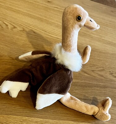 TY Beanie Babies STRETCH The Ostrich Born September 21 1997 Rare