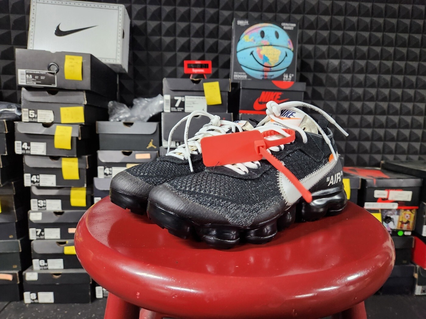 OFF WHITE X NIKE Taglia 6 Nike Air VaporMax x BIANCO SPORCO The Ten 2017