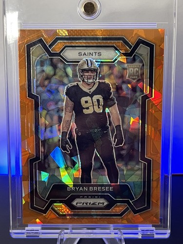 2023 Panini Prizm Bryan Bresee Orange Ice Rookie RC #372 New Orleans Saints