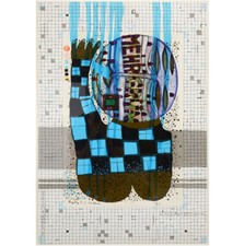 REGNO DI PACE CENTO ACQUE serigrafia originale "IL ROTOLANTE - IL DORMIENTE"