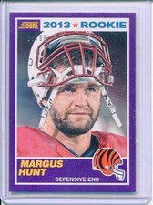 2013 Score Rookie Margus Hunt Purple 33/99 #399 NM Condition