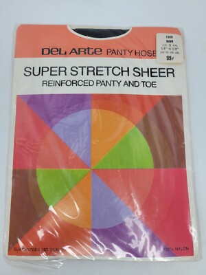 DEL ARTE PANTYHOSE - Super Stretch Sheer-NAVY size B