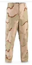 NWT LR USGI DCU 3 COLOR DESERT CAMO CARGO PANTS TROUSERS NSN: 8415-01-327-5339