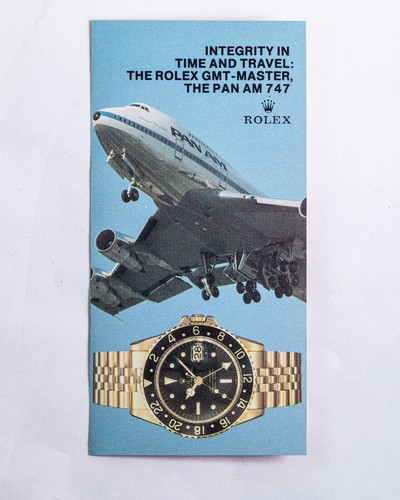 Original Vintage 80er Jahre Rolex GMT-Master Ad Pamphlet!