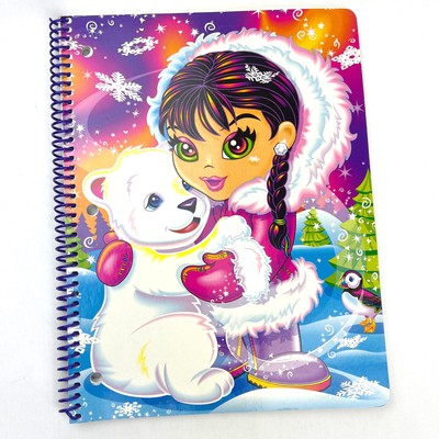 Lisa Frank Spiral Notebook Eskimo Polar Bear Theme Book Winter Notebook