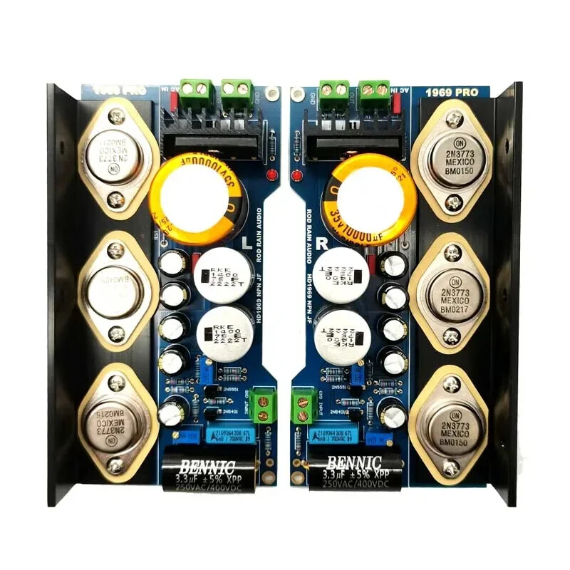 2pcs 1969 Sinking-Gold 20W x2 Class A Power HiFi Amplifier Board