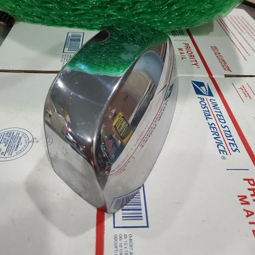 Left Mirror Cover Chrome fits 2007-2013 SILVERADO SIERRA TAHOE YUKON clips dmg