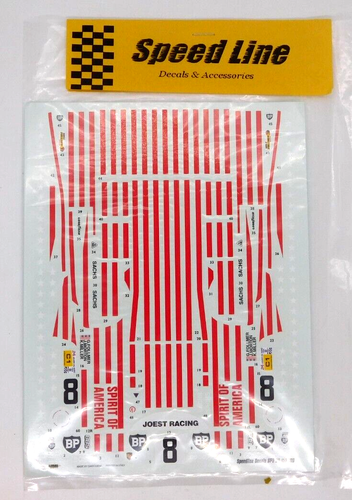 Decal Speed Line Porsche 956 Spirit Of America Le Mans 1988 1:24 SPD 20 Joest