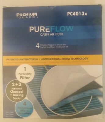 PureFlow Cabin Air FilterPremium Guard PC4013x  Four Filtration Stages Home DIY