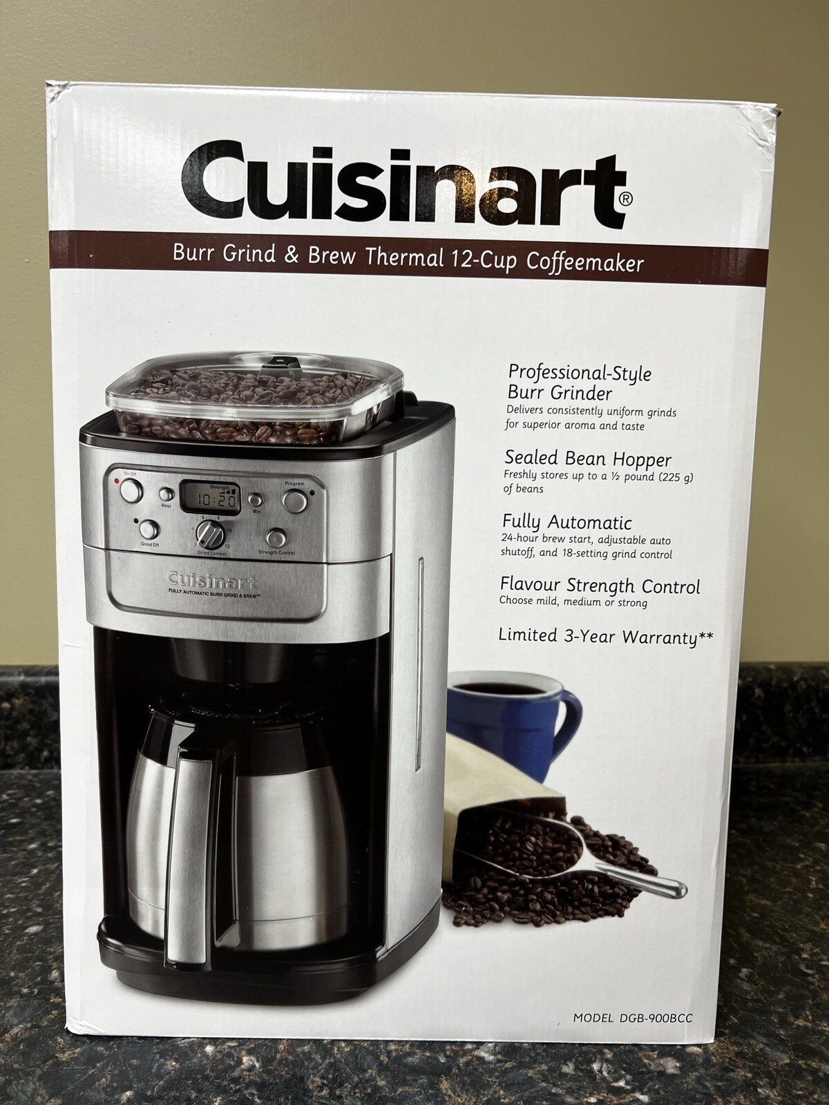 Cuisinart DGB900BC Grind and Brew Coffee Maker Gray 57099