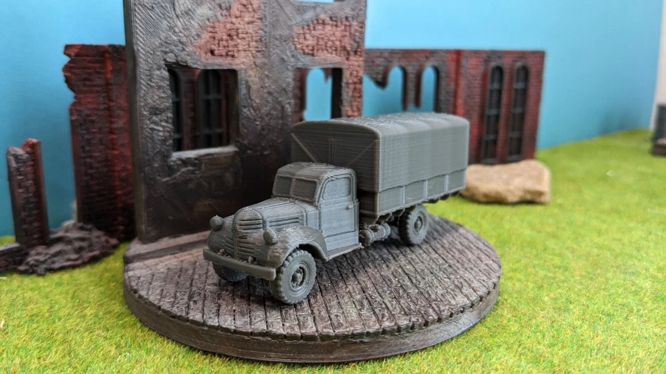 Militare Camion US (D) . T110 " Boxbed Coperto " Come WW2 Autocarro Kit 1/87 - Immagine 2 di 3