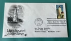 Lighthouses Sandy Hook New Jersey 1990 First Day Cover