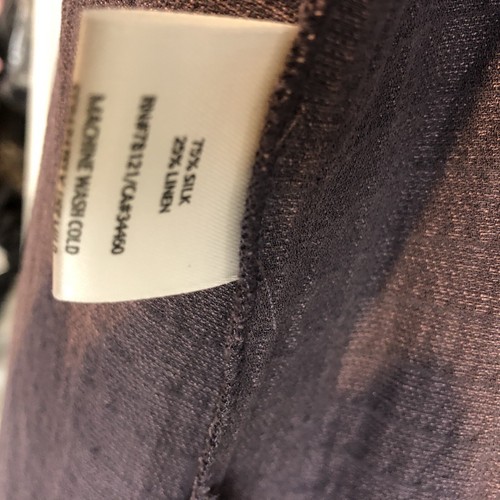 Chaqueta Cárdigan Eileen Fisher Púrpura Frente Abierto Lino Seda S Blazer - Imagen 9 de 15