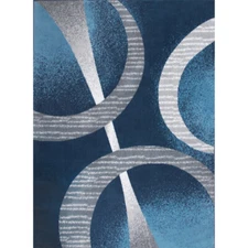 Home Dynamix Lyndhurst Melia Runner Area Rug, Midnight Blue/Gray, 3' 7" x 5' 3"