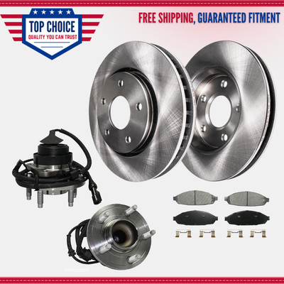 A-Premium 12.01 in (305 mm) Front Vented Disc Brake Rotors + Ceramic Pads Kit Compatible with Select Ford and Lincoln Models - Crown Victoria, Town Car & Grand Marquis 03-11, Marauder 03-04, 6-PC Set A-Premium 12.01 in (305 mm) Front Vented Disc Brake Rotors + Ceramic Pads Kit Compatible with Select Ford and Lincoln Models - Crown Victoria, Town Car & Grand Marquis 03-11, Marauder 03-04, 6-PC Set
