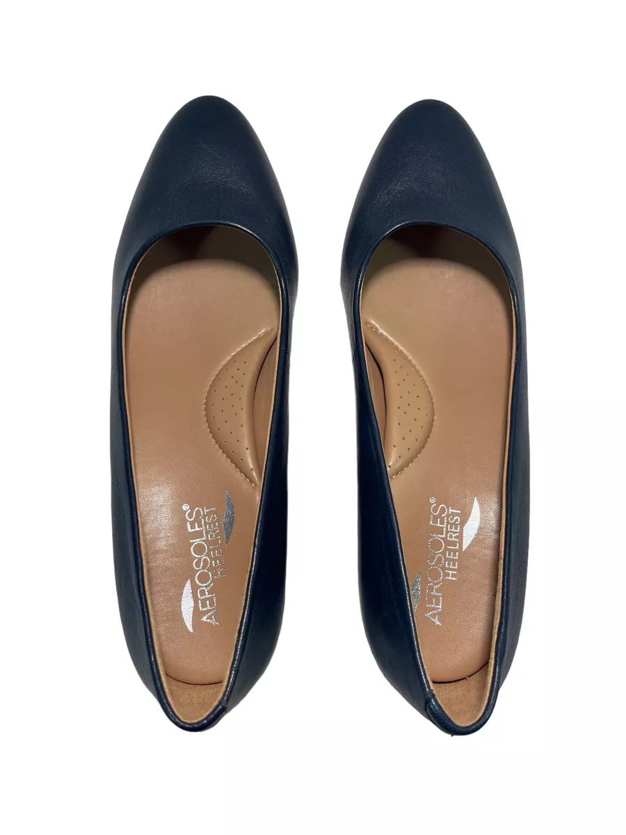 Aerosoles navy store heels