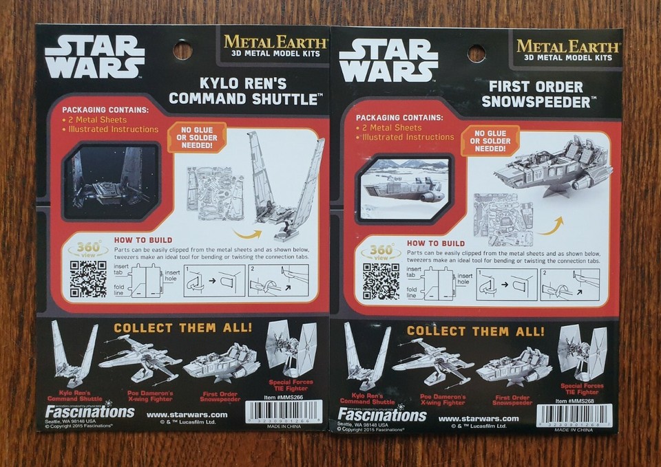 Metal Earth: Star Wars - Kylo Ren's Command Shuttle & First Order ...