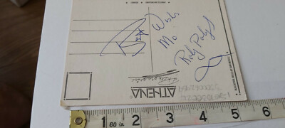 SELTENE HANDSIGNIERTE POSTKARTE VON MO ROLY POLYS & COA