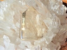 RARE Citrine Gem Quality Self Standing Point- Clarity! Abundance Gemstone