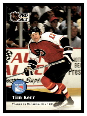 1991 Pro Set #180 Tim Kerr – Rangers | eBay
