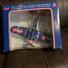 Budweiser Lt. Louie T. Lizard F4U-1 Corsair Airplane Die Cast 9"