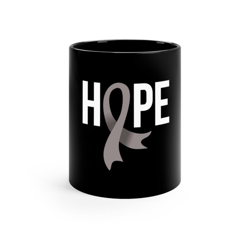 Hope Brain Cancer 11oz Black Mug - Picture 2 of 7