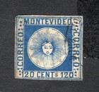Uruguay 1858 stamp Mi#5a Forgery used CV=660$ lot 2
