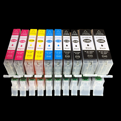 20 Cartucce Compatibili Canon PGI-550 CLI-551 | Set Completo Per MG 5450, MG 5550, MX 925 | 4 Nero, 4 Foto Nero, 4 Ciano, 4 Magenta, 4 Giallo