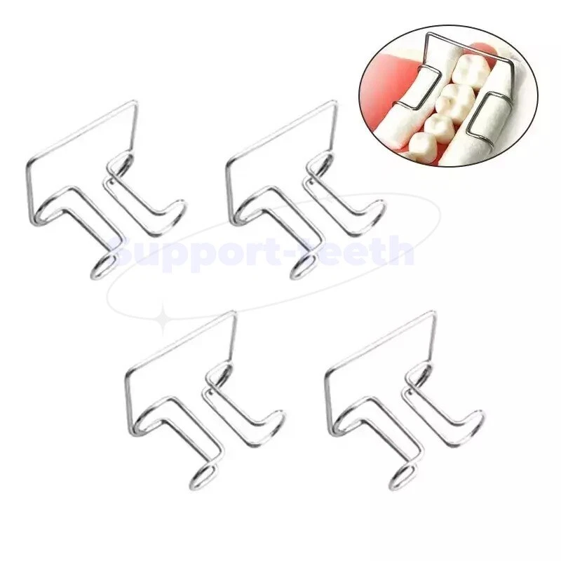 Dental Moisture Cotton Roll Holder Stainless Steel Teeth Clip Holders 2.1*2.6 cm - Image 4 of 4
