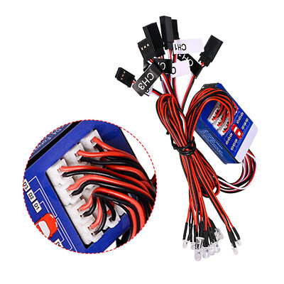 12-LED Blinklichter Bremse Scheinwerfer Signal 2.4ghz PPM FM Für HSP RC 1/10 Car