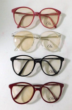 Vintage 4 Pc. Lot ELITE OPTICAL Tempo Asst Colors 52/20 Eyeglass Frame NOS C10