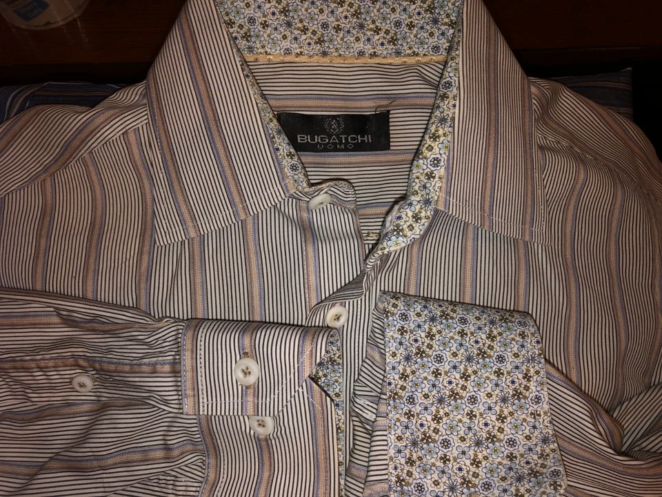 Bugatchi Uomo Men's Shirt Size Medium C11 - Image 3 of 4