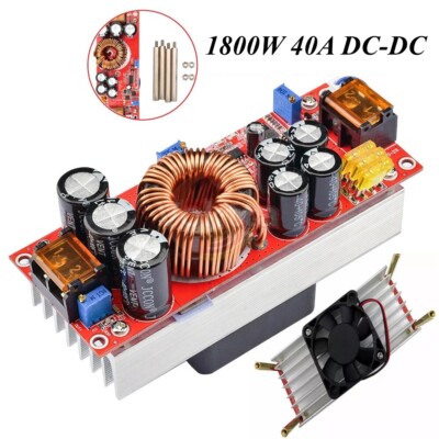 1800W 40A DC-DC 10V-60V auf 12V-90V Boost Converter Step Up Power Supply Module