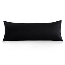 100 Cotton Body Pillowcase - 800 Thread Count/21x54, Moisture 21"x54" Black