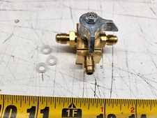 Taprite 7430 CO2 Changeover Valve Assembly w/ 1/4" Male Inlets/Outlets Brass NeW