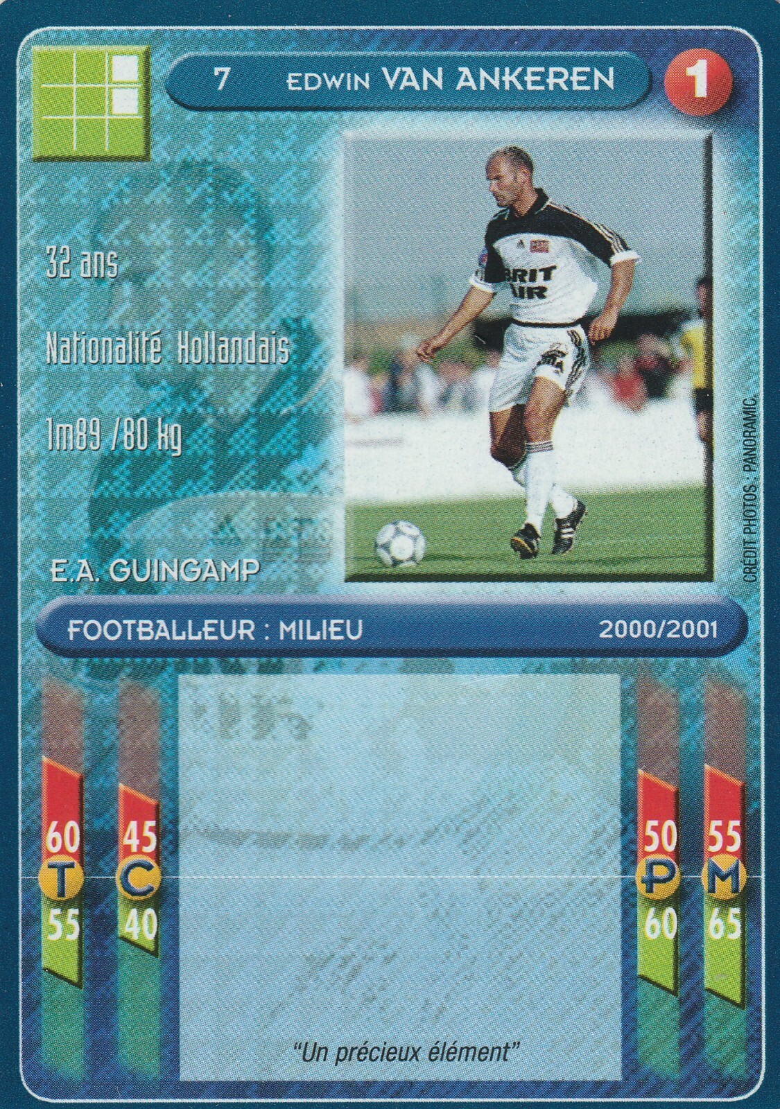 Carte Football RC Lens - Collection France Foot 1999/2000 - État Très Bon