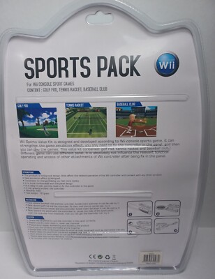 Wii 3 in 1 Sports Pack that is compatible with WII, Baseball
