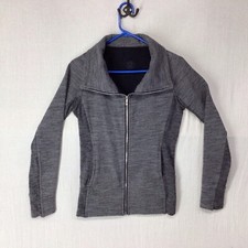Lululemon Woman s Size 6 Radiant Jacket II Heathered Core Dark Gray W4BEQS