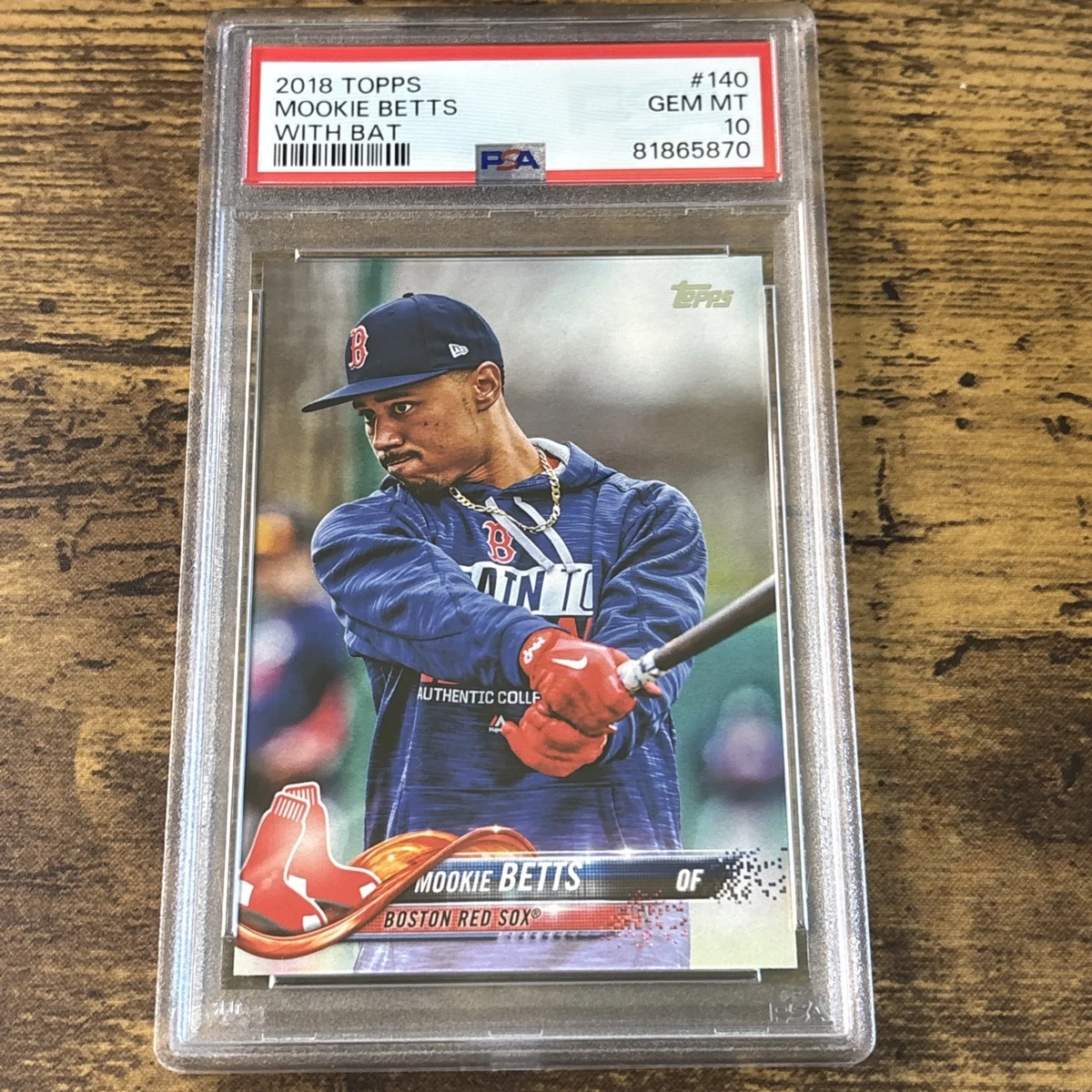 Mookie Betts 10 Graded Baseball Sports Trading Cards & Accessories 