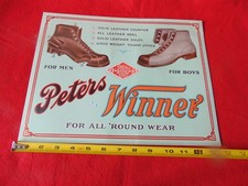 Peters Shoes for Men and Boys for all 'round wear POS from a general store