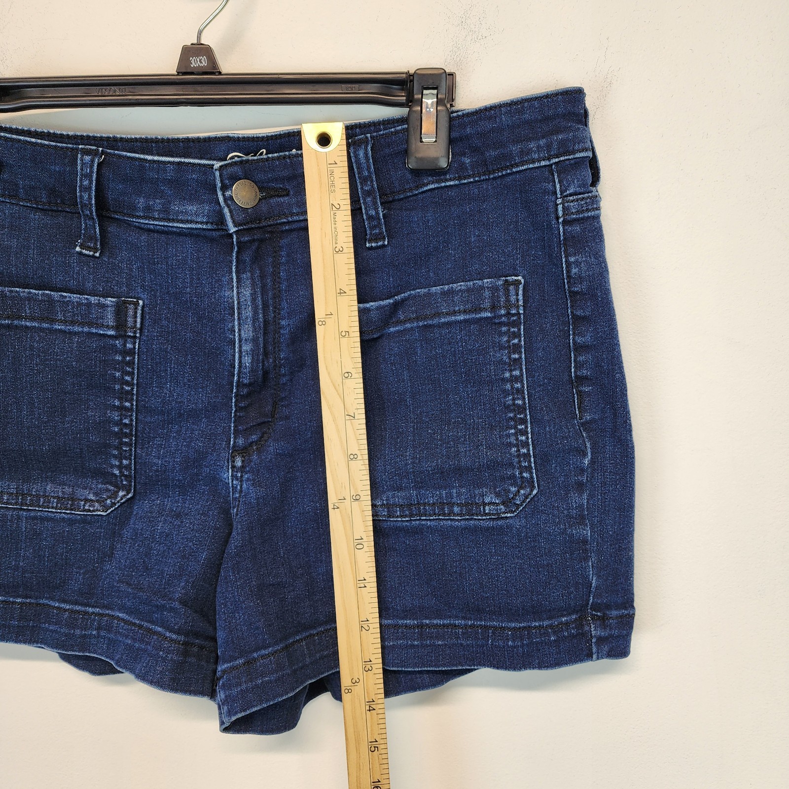 Universal Thread Patch Pocket Denim Shorts Size 1… - image 5