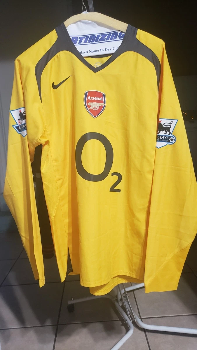Nike Arsenal 長袖ユニフォーム 13番 イエロー Nike Arsenal Yellow International Club Soccer Fan Apparel and